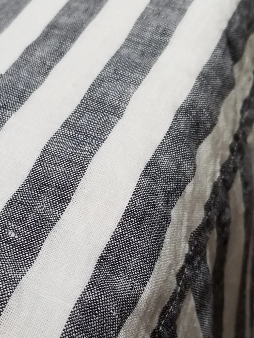 J. Crew Women’s Striped 100% Linen Button Down Shirt – Sz 6